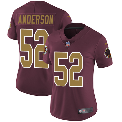 Nike Redskins #52 Ryan Anderson Burgundy Red Alternate Women's Stitched NFL Vapor Untouchable Limited Jersey - Click Image to Close